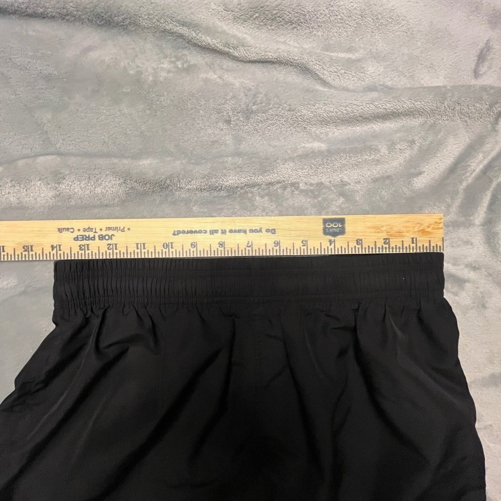 VTG Nike Mens XL Black Athletic Shorts 90s Y2K Stripe Gym Running Gym Coach - Picture 7 of 10